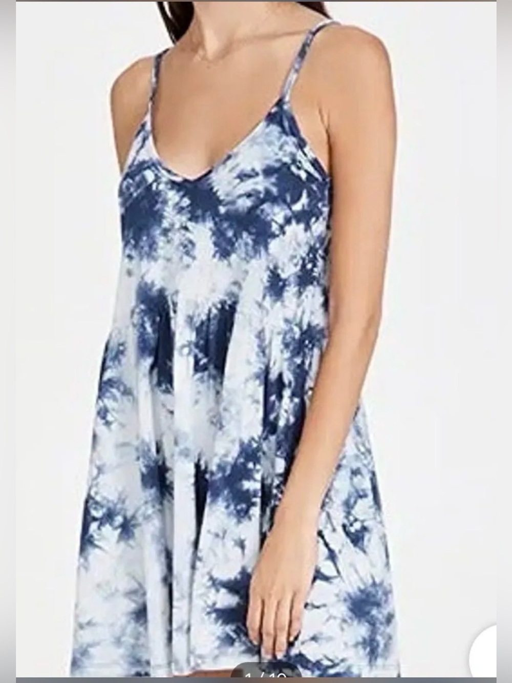Z Supply Kona Cloud Print Tie Dye Mini Dress NWT